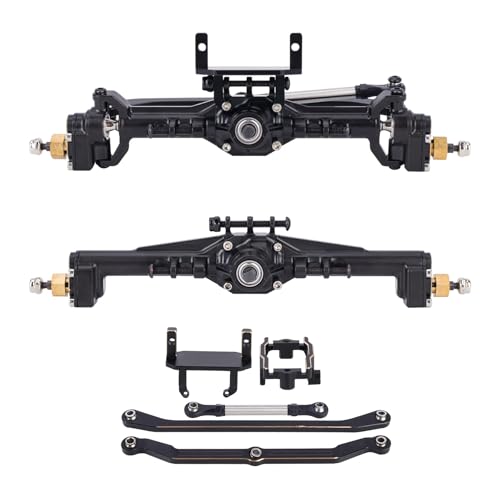 AMK 216.4g Brass TRX4M Axle, Extended 20mm TRX4M Portal Axle, TRX4M Brass Axle with Two Servo Mount Options, for 1/18 RC CrawlerCar TRX4M Axle Upgrade Parts