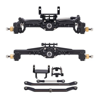 AMK 216.4g Brass TRX4M Axle, Extended 20mm TRX4M Portal Axle, TRX4M Brass Axle with Two Servo Mount Options, for 1/18 RC CrawlerCar TRX4M Axle Upgrade Parts