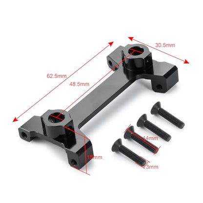 Aluminum Rear Body Shell Mount Stand for 1/10 Axial SCX10 III AXI03007 RC Crawler Car Upgrades Parts Accessories, Rear Shock Tower Braces Body Post Mounts (Black) (Rear Body Shell Stand) - color: Rear Body Shell Stand