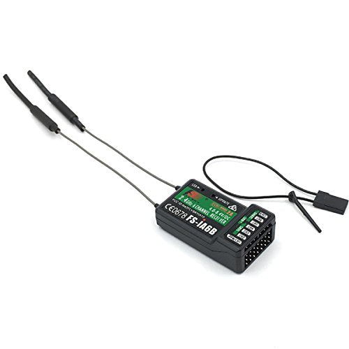 FLYSKY FS-iA6B Receiver 6CH 2.4GHz AFHDS2A with Double Antenna Compatible FS-i6 i6X i6S Transmitter Remote Control