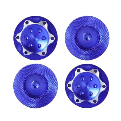 RC Cars Models Aluminum 11mm Hex Wheel Nuts Hub Cover for 1/8 RC Crawler Car Lock Self-Lock Replacement Upgrade Parts - color: Royal Blue