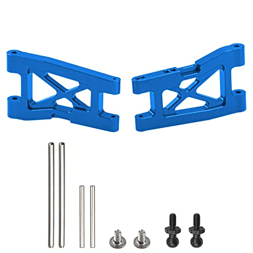 Aluminum Alloy Front & Rear Suspension Arms Set Replacement of 7630 Compatible with Traxxas LaTrax Teton Desert Prerunner 1/18 4WD RC Car (Blue) - color: Blue
