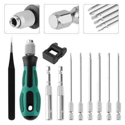 GLOBACT 1000PCS RC Screw & RC Screwdrivers Kit for 1/8-1/18 RC Car