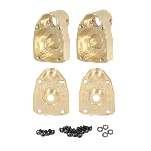 2pcs Brass Rear Drive Axle Mount, C Hub Carrier Steering Knuckle Arm Base for Axial 1/8 AXP8 GILAMON 2.2 4X4 RTR Trail Buggy Upgrades Accessories