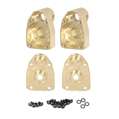 2pcs Brass Rear Drive Axle Mount, C Hub Carrier Steering Knuckle Arm Base for Axial 1/8 AXP8 GILAMON 2.2 4X4 RTR Trail Buggy Upgrades Accessories