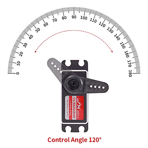 JX Servo CLS6322HV 21kg High Torque Metal Shell Tooth Digital Coreless Motor Servo for RC Car RC Boat Robort Arm Parts