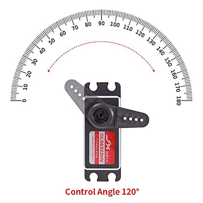 JX Servo CLS6322HV 21kg High Torque Metal Shell Tooth Digital Coreless Motor Servo for RC Car RC Boat Robort Arm Parts