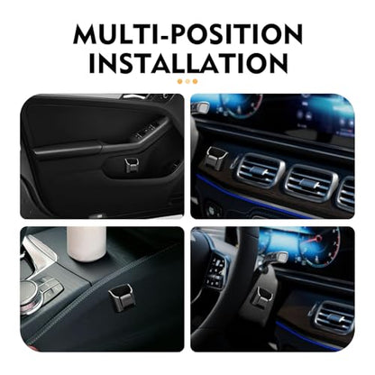 Key Fob Holder, Key Mount Organizer, Multifunctional Organizer Key Remote Mount, Universal Car Accessories (Black) - size: Key Fob Holder (Without Hook)