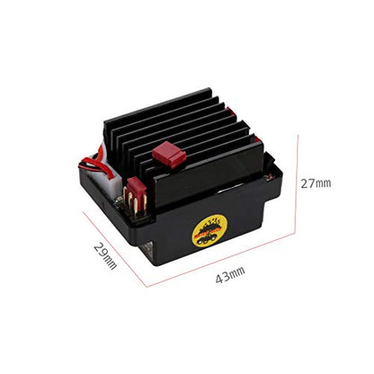 GoolRC 320A ESC Brushed Forward Reverse Electric Speed Controller with Brake Waterproof Support 2-3S Battery Replacement for HSP Redcat Traxxas Tamiya RC Car Boat