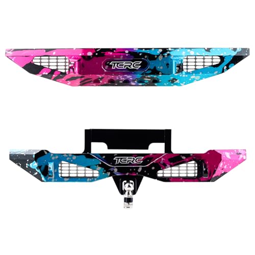 Splash Anodizing Aluminum Front and Rear Bumpers Set for TRX4M Bronco 1/18 RC Crawler Car Upgrade Parts - color: Colorful Splash