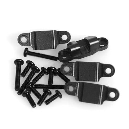 Aluminum Lower Pull Rod Fixed Mount RC Upgraded Parts for LOSI 1/18 Mini LMT 4X4 Brushed Monster Truck RTR-LOS01026 RC Car, Black - color: Black Lower Rod Fixed Mount