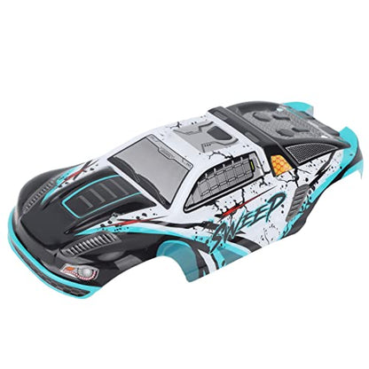 SIXRUN RC Car Body Shell PVC Spare Parts High Impact Car Body Shell Frame for SCY 16101PRO 1/16 RC Cars Car Toy Body Shell Remote (Cyan) - color: Cyan