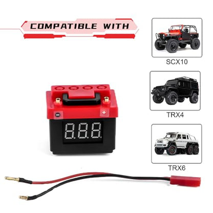 GLOBACT 1/10 RC Lipo Battery Tester for TRX4 SCX10 RC4WD D90 Tamiya Redcat