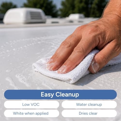 RecPro RV Rubber Roof Adhesive 8010 Water-Based Glue 2 Gallons USA - size: 2 Gallons