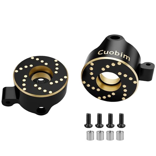 SCX30 Brass Upgrade Kit – Steering Knuckles & Rear Axle Weight for 1/30 Axial SCX30 RC Crawler Upgrade Parts (Steering Knuckles) - color: Steering Knuckles