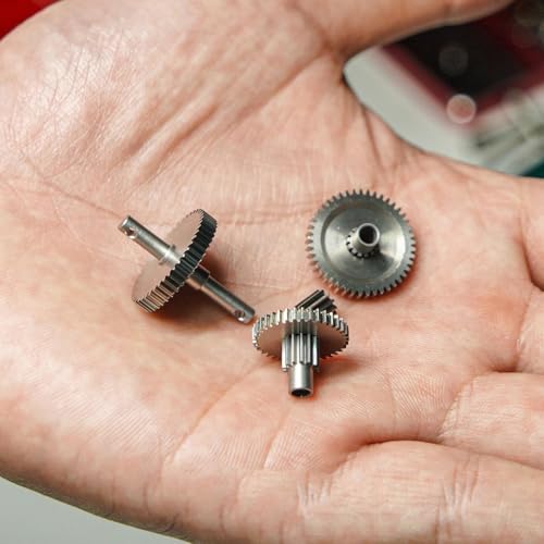 RC Upgrade Accessories for TRX4M 1/18 4M-36 Stainless Steel Overdrive Underdrive Transmission Gear Pinion Set RC Crawler Car Upgrade Accessories RC Car Parts(Underdrive Gear 1) - size: Underdrive Gear 1