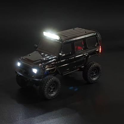 SCX24 Body Magnetic Stand with Lights for SCX24 Upgrades | PC Front and Rear Body for SCX24 Bronco JLU C10 Basecamp 1/24 RC Crawler - style: Black