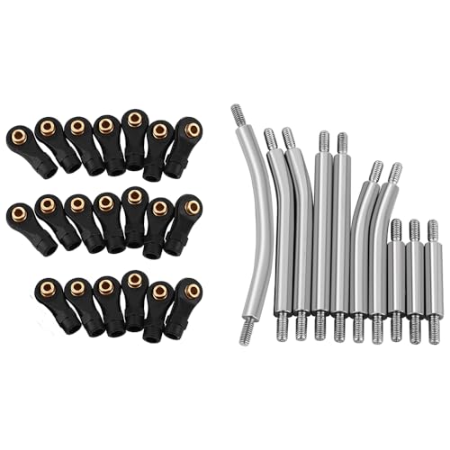 Stainless Steel Steering Links and High Clearance Body Chassis Link Set for Redcat Ascent-18 1/18 RC Crawler Metal Upgrade