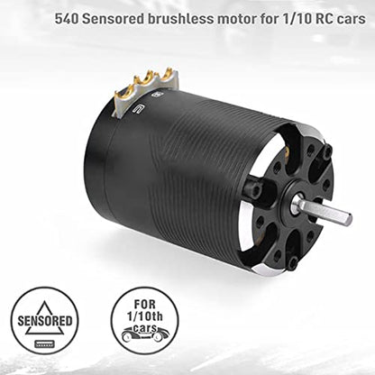 Changor RC Brushless Motor 2300KV High Efficiency Sensored Brushless Motor for 1/10 RC Cars Black 540 17.5T