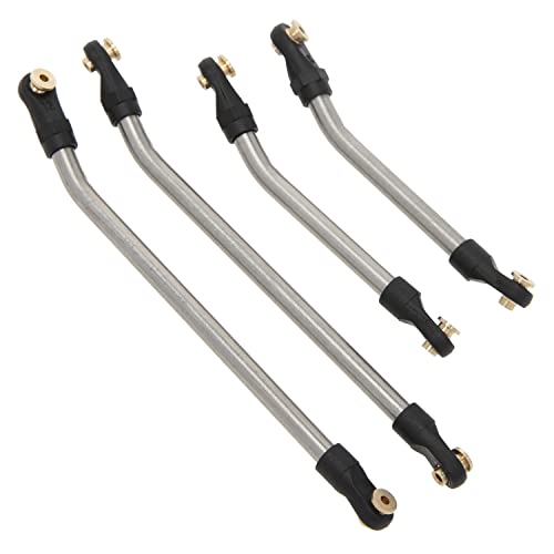 MEUS Racing SCX24 Links High Clearance Chassis Links Steering Links Set 10pcs 155mm Wheelbase for SCX24 Gladiator AXI00005 1/24 RC Crawler Car - size: 155mm