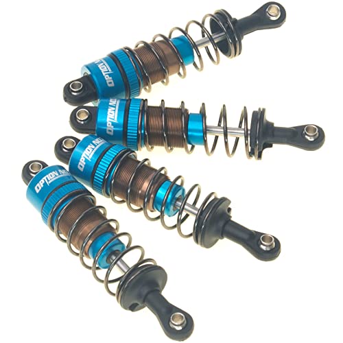 RC Aluminum Front & Rear Oil Filled Shocks Absorbers for Tamiya CC-01 Wrangler SCX10 D90 HSP HPI 1/10 RC Crawler Car Upgrades