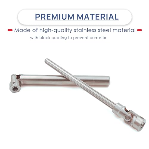 Steel Heavy-Duty Drive Shaft for 1/10 RC Car Crawler(135mm-205mm) | Stainless Steel Driveshaft for Axial SCX10 90046 AXI03007 TRX4 Redcat Gen8,Smooth Rotation - size: 135-205MM