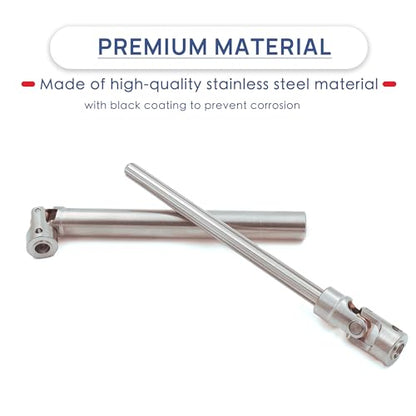 Steel Heavy-Duty Drive Shaft for 1/10 RC Car Crawler(135mm-205mm) | Stainless Steel Driveshaft for Axial SCX10 90046 AXI03007 TRX4 Redcat Gen8,Smooth Rotation - size: 135-205MM