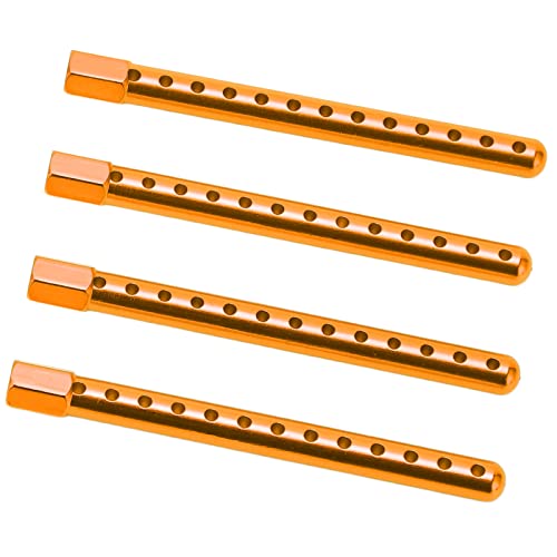 RC Body Post High Strength Aluminum Alloy RC Car Shell Column with Buckle for HSP 94102 94122 94103 94123 1/10 Scale RC Cars (Gold) - color: Gold