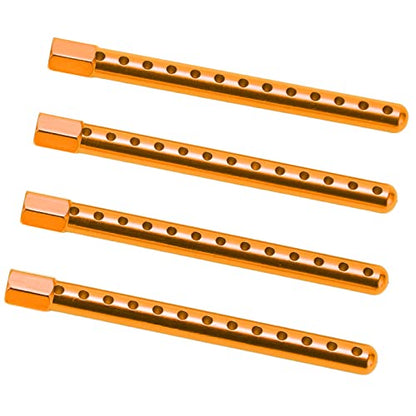 RC Body Post High Strength Aluminum Alloy RC Car Shell Column with Buckle for HSP 94102 94122 94103 94123 1/10 Scale RC Cars (Gold) - color: Gold