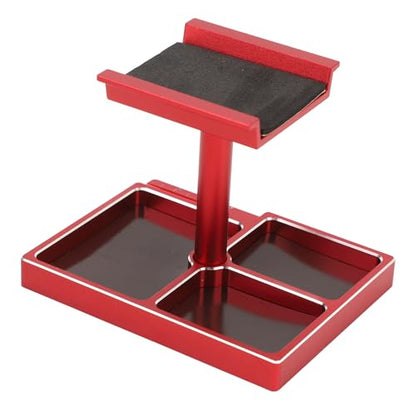 RC Car Work Stand with Magnetic Screw Trays for 1/18 1/24 RC Cars, Aluminum Alloy Repair Workstation Kit (#) - color: #1