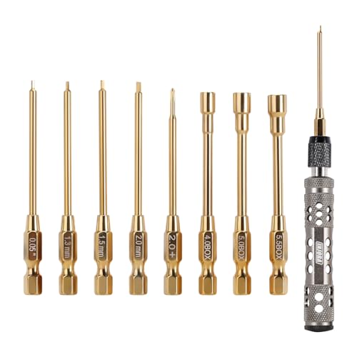 INJORA 8 in 1 RC Tool Kit, Hex & Nut Screwdriver For SCX24 TRX4M Ascent-18