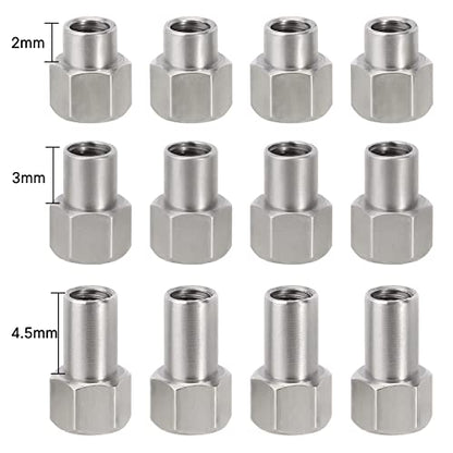 INJORA M2.5 Long Wheel Nuts for TRX4M Upgrade Parts 1/18 RC Crawler,12pcs