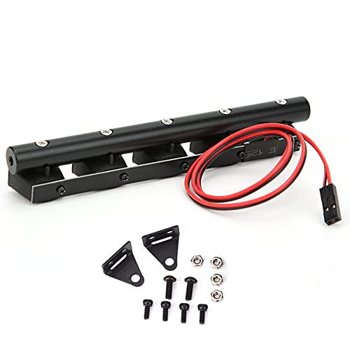 5pcs RC Car Roof Lights LED Light Bar Kit Compatible with SCX10 TRX4 Crawler, Miniature Vehicle Decoration, Low Power Consumption, High Realism Model Accessory for /10/8 Scale - size: 5 lights