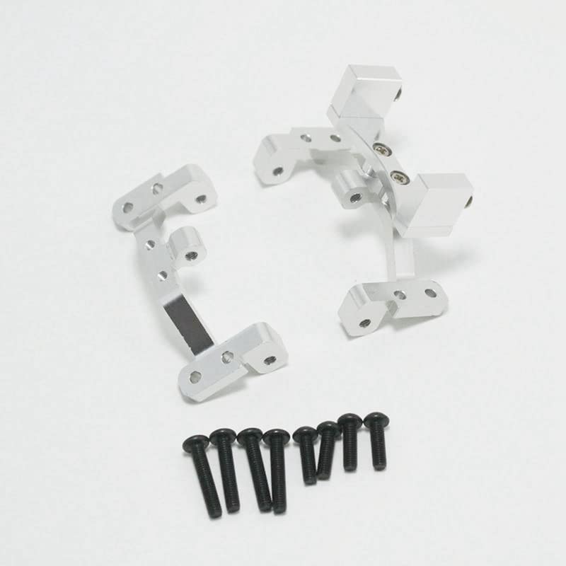 2 Set RC Car Parts: 1 Set 150Mm Servo Extension Lead Wire JR Cable & 1 Set Metal Pull Rod Base Axle Up Servo Bracket - (Color: Chocolate)