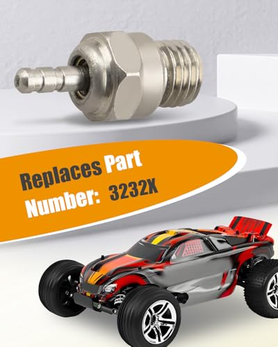 N4 Super Duty Medium Glow Plug Fit for HSP Traxxas 70117 3232X 1/8 1/10 T-Maxx 2.5/3.3 RC Car Replace 3232X, 6Pcs