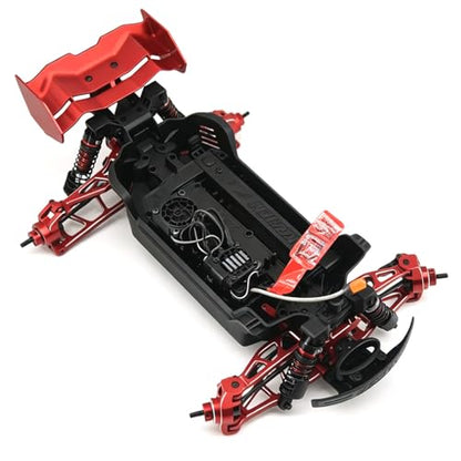 Aluminum Rear Wing for ARRMA Mini Kraton 3S 1/16 RC Car, Upgrade Part(Red) - color: Red