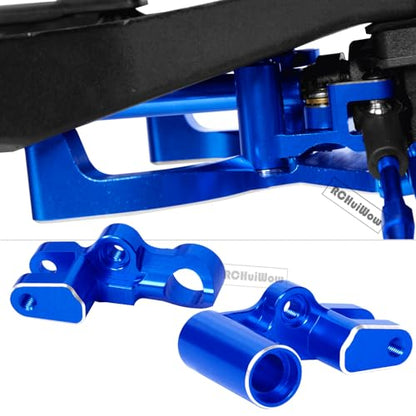 RC Upgrades Part for 1/10 Rustler 4x4 4WD（#67164-4）,Driveshaft,Suspension Arms,Steering Blocks,Caster Block,Rear Stub Axle Carriers,Shock Towers,Steering Block,Navy Blue - color: Navy Blue(1set)
