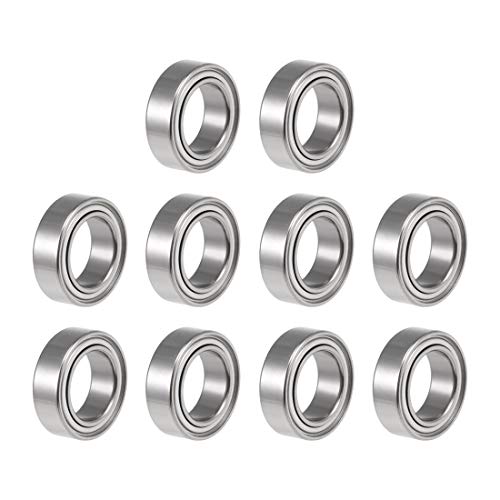 uxcell R1810ZZ Ball Bearing 5/16-inchx1/2-inchx5/32-inch Double Shielded Z2 Lever Bearings 10pcs - size: 5/16"x1/2"x5/32"