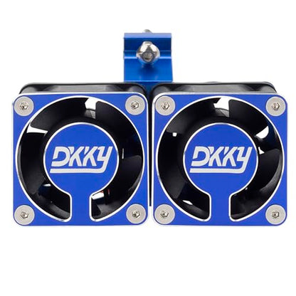 DKKY RC Motor Cooling Fan Heatsink with 42mm Mount for Arrma Axial Traxxas 1/6 1/8 1/10 RC Models with 4274 4286 Motor (Blue) - color: Blue