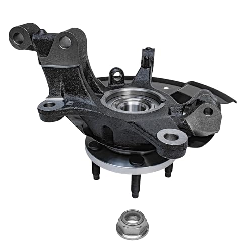 Detroit Axle - AWD Front 4pc Steering Knuckles Kit for 07-10 Ford Edge | Lincoln MKX, Steering Knuckles & Wheel Bearing Hubs Rear Wheel Bearing and Hubs 2007 2008 2009 2010 Replacement - size: 4UW50469/Kit