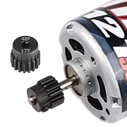 AIMROCK 5-Pack 48P RC Motor Pinion Gears Set: 13T 14T 15T 16T 17T Upgrade Parts for 1/10 RC Car 3.175mm Shaft Motor - size: 13T 14T 15T 16T 17T