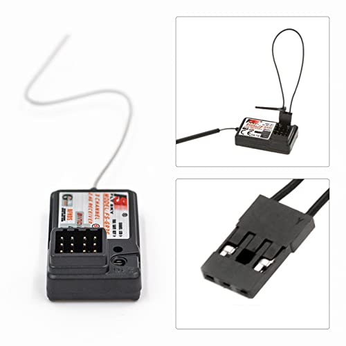 Flysky FS-GR3E Receiver AFHDS Long Range 3CH 2.4GHz Surface Receiver for FS-GT2 FS-GT2B FS-GT3B FS-GT3C FS-IT4S Transmitter RC Car Boat (2 Pcs)