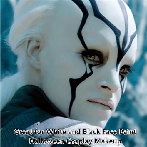 Go Ho Liquid White Face & Body Paint - Water Based, Special FX & Halloween Makeup - color: White