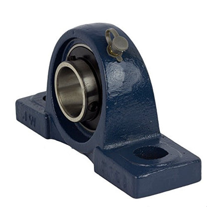 UCP205-16 Pillow Block Bearing (2 Pack), 1 inch Bore, 2 Bolt Flange Mounted, Solid Cast Iron Base, Self-Alignment - size: UCP205-16
