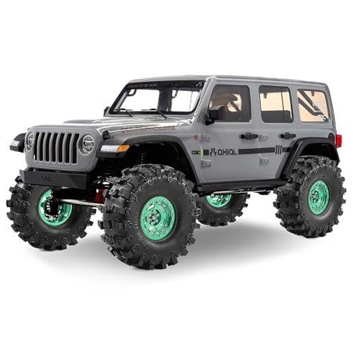 2.2" Beadlock Wheel Rims and Rubber Crawler Tires 150mm (5.91in) for 1/10 RC Crawler SCX10 RBX10 Wraith TRX4 (Green) - color: Green