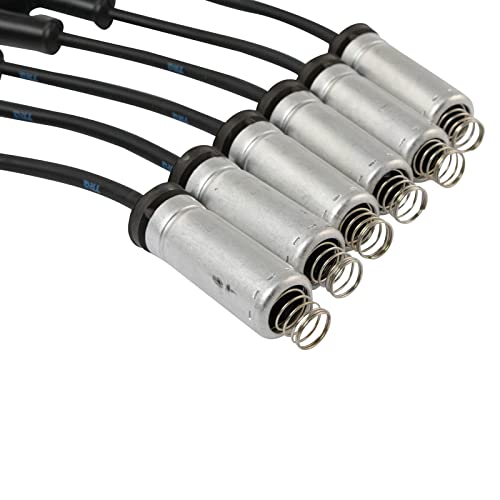 TRQ Ignition Spark Plug Wire Kit Set | For GMC Sierra Chevrolet Silverado Pickup Truck 4.3L V6 - style: IWA69114