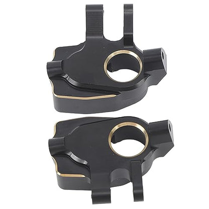 2 Pcs 1/10 RC Crawler Car Front Portal Axles Steering Knuckles for Axial Capra SCX10 III