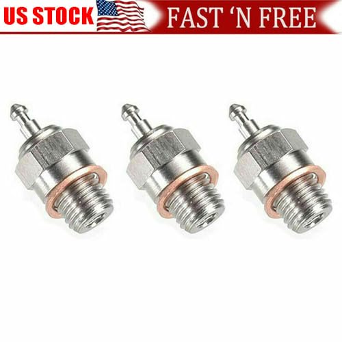 12-Pack N4 Super Duty Long Medium Glow Plugs for Traxxas 3232X, T-Maxx 2.5/2.5R/3.3 Engines – Medium Heat Range