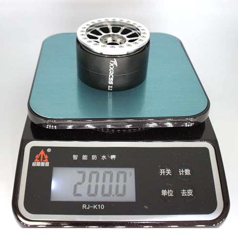 200g Super Heavy 2.2 Beadlock Wheels Rims for 1/10 RC Crawler 4pcs (Silve) - color: Silve