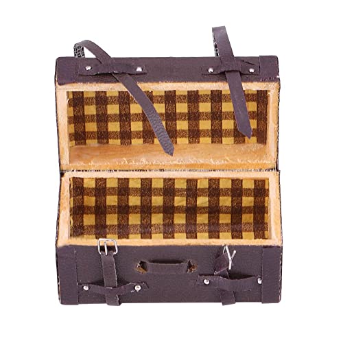 Retro Wooden Storage Box, Decorative Organizer with Leather Clasp, Ideal for RC Vehicles Toy Parts Accessories